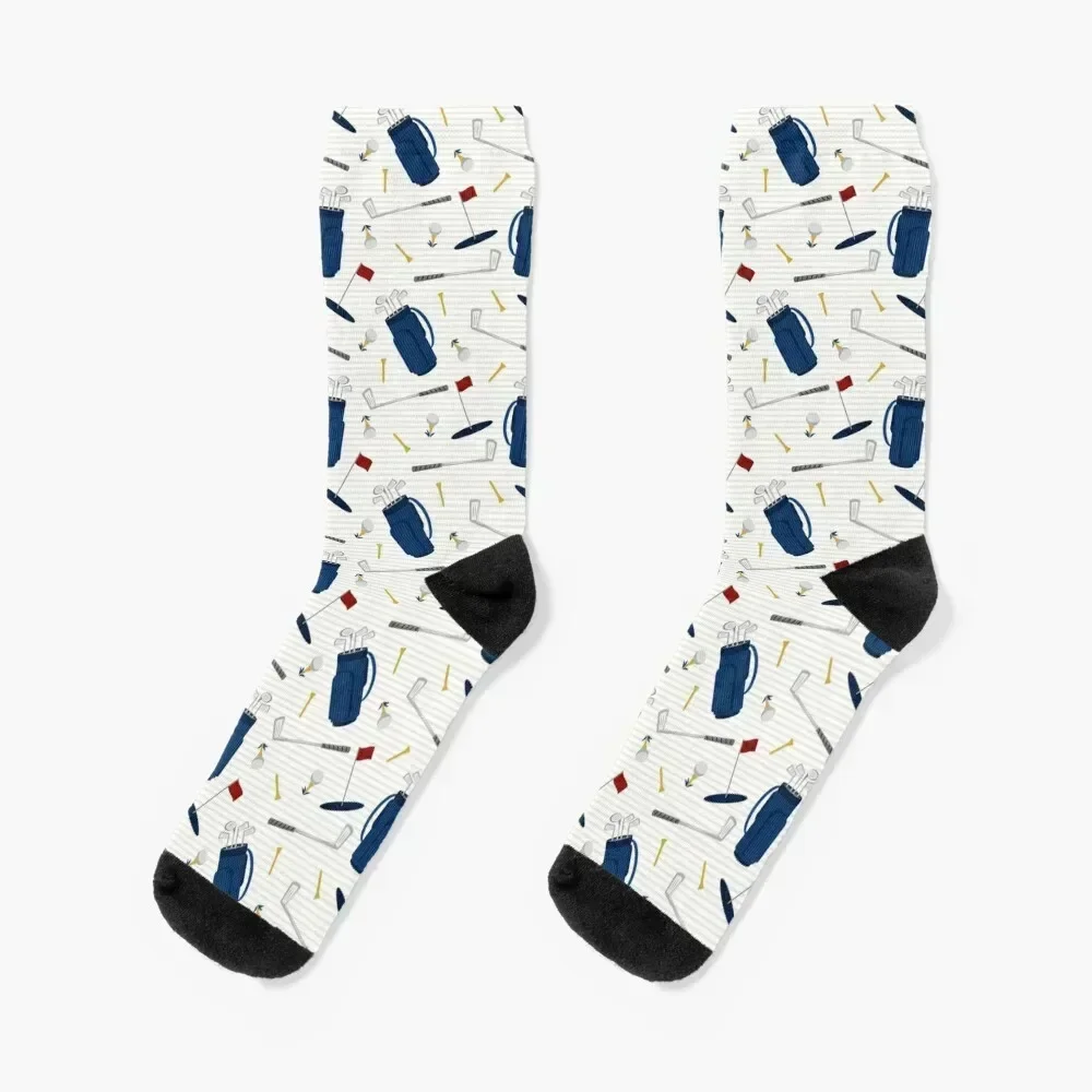 

Tee time - golfing - golf clubs and tees Socks cool christmas stocking set gym Mens Socks Women's