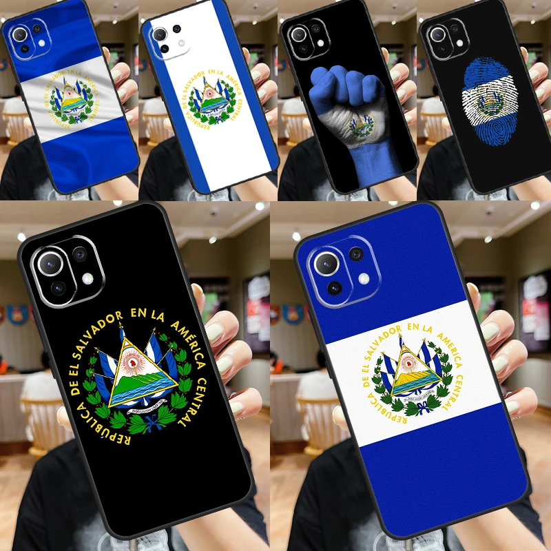 El Salvador Flag Case For Xiaomi 14 13 Ultra 11T 12T 13T Pro 12 Lite POCO X6 F6 Pro M6 X5 X3 F3 M5s F5 Cover