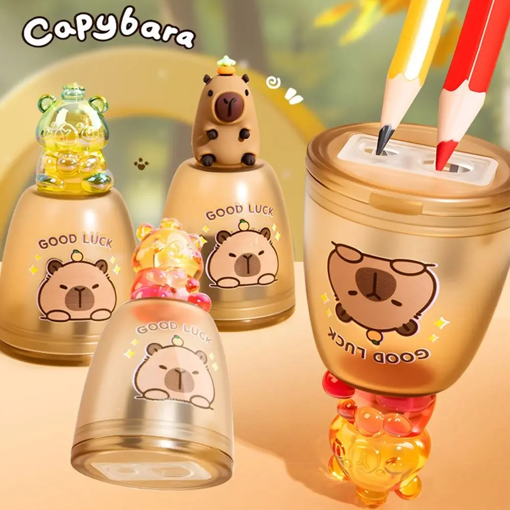 Creative Capybara Pencil Sharpener Mini Portable Pencil Sharpening Tool Pencil Parer Students