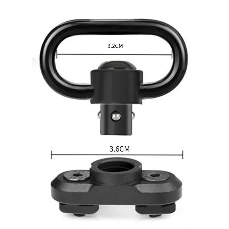 Quick Detach Release QD Sling Swivel Scope Mount Adapters Hunting Accessories