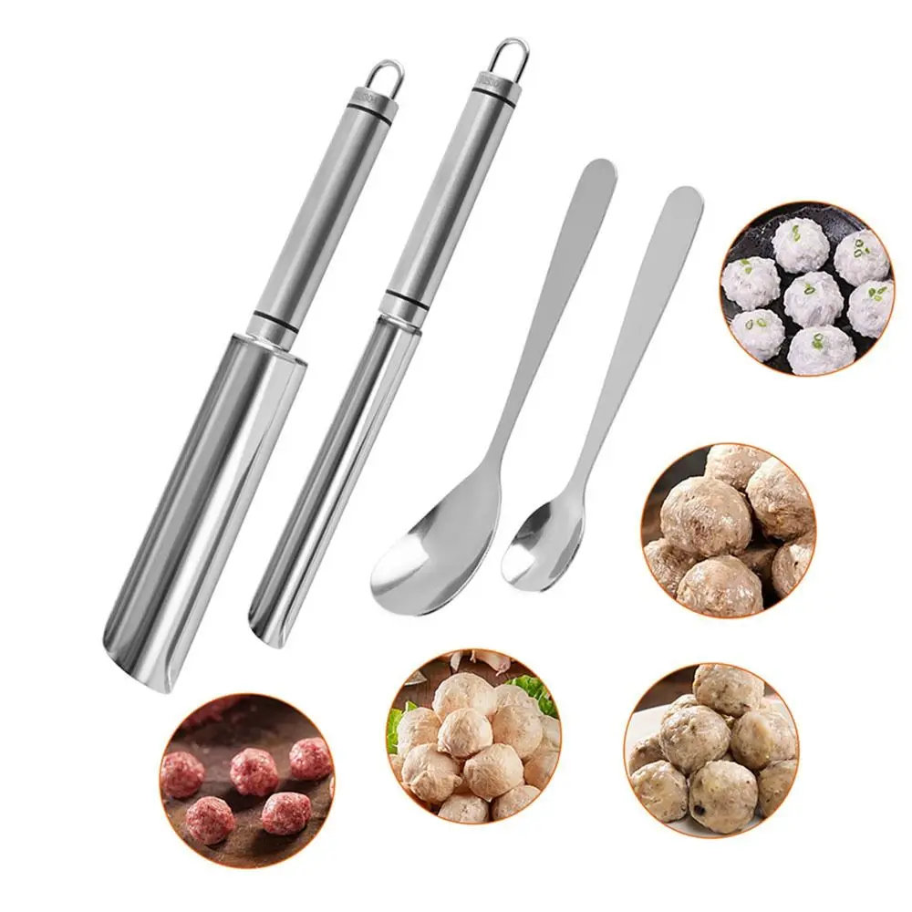 Time Saving Stainless Steel Meatball Maker Non-Stick Smooth Meatball Scoop Rust-Free Easy-Release Meatball Mold DIY Cooking