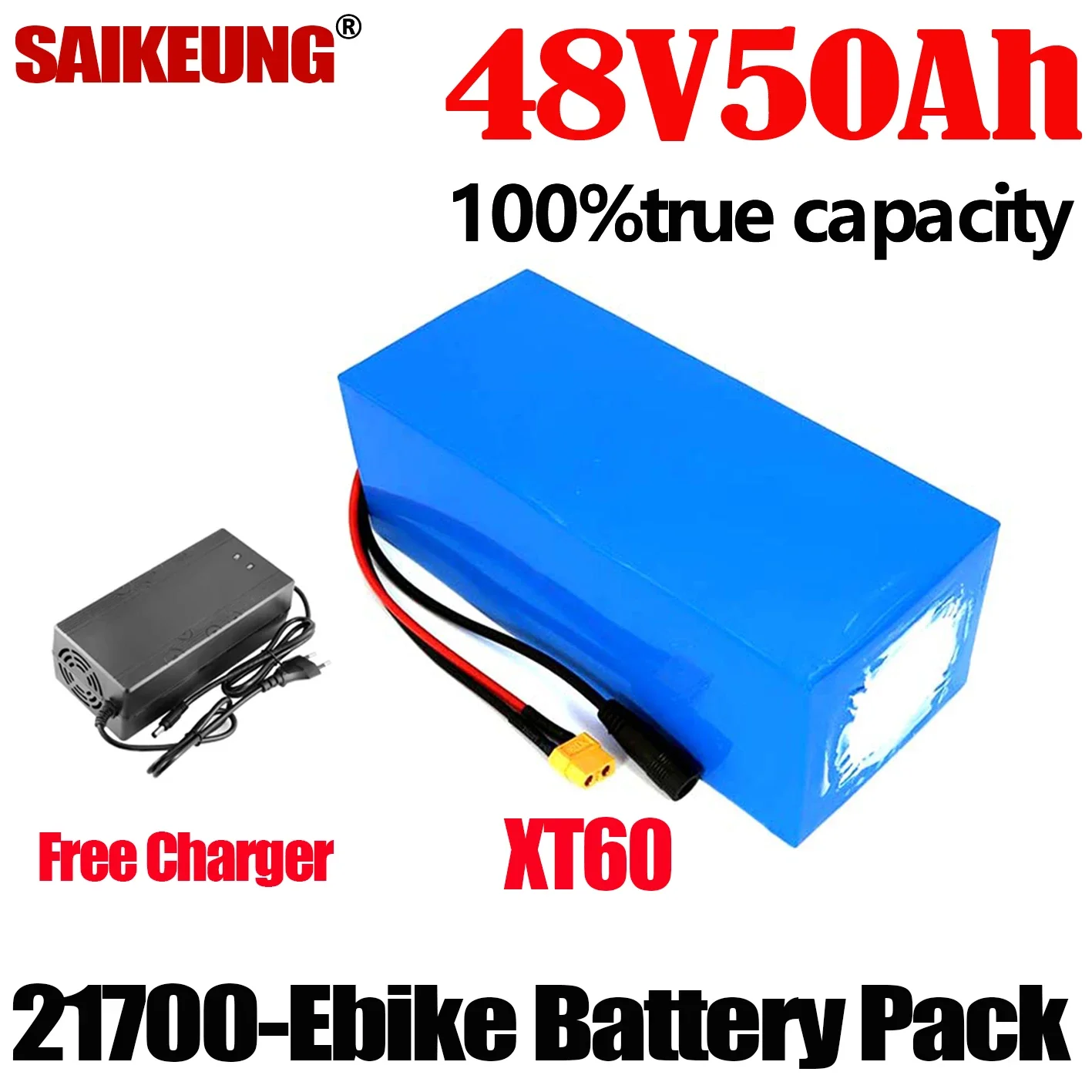 21700 13s4p 48v 60ah Ebike Electric Bike Motorcycle Accu Akku 20 25 30 40 50Ah 300w-3000w Lithium Battery Pack With BMS Charger