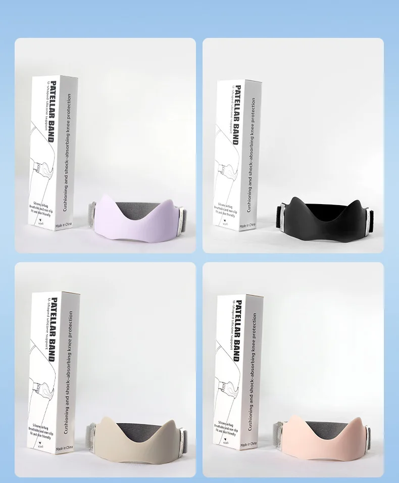Airbag-Silikon-Patella-Gurt, Sport-Kniebandage, professionelles Kniegelenk, Anti-Verletzungen, atmungsaktive Outdoor-Übungen – Detail 15