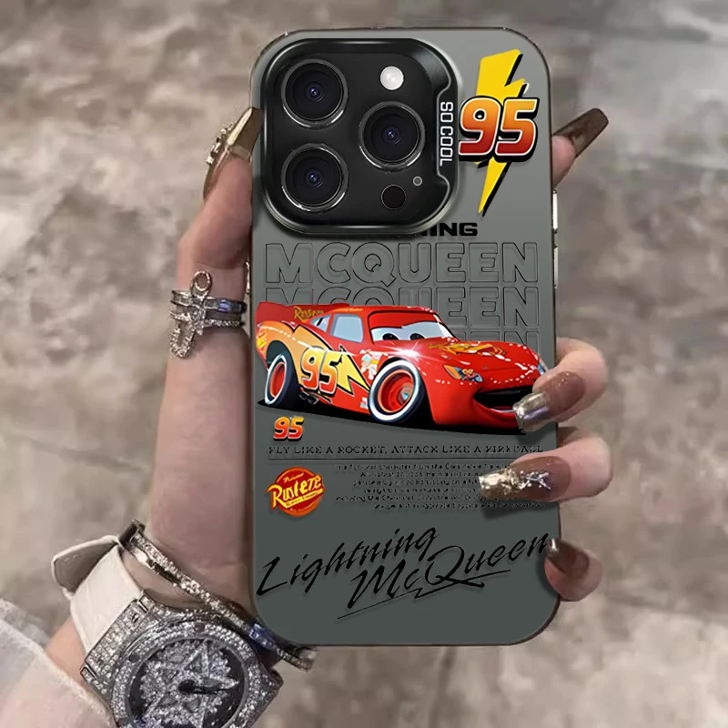 Lightning McQueen 95 Auto Telefoonhoesje voor IPhone 17 16 15 14 13 12 11 Pro Max Plus 17 Air 16E X XR XS Max Bumper Schokbestendige Cover