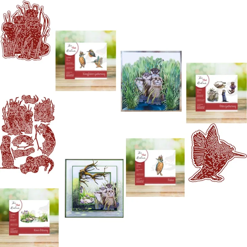 Animals Put on Swim Rings and Swim Craft Metal Cutting Dies Mold Strips Sheet Scrapbook Paper Craft Knife Mold Blade Punch 2026