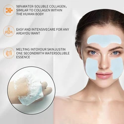 Collagen Film Paper Soluble Facial Mask Face Skin Cheek Sticker Forehead Patch Smile Lines Patches Anti-aging Wrinkles Remover