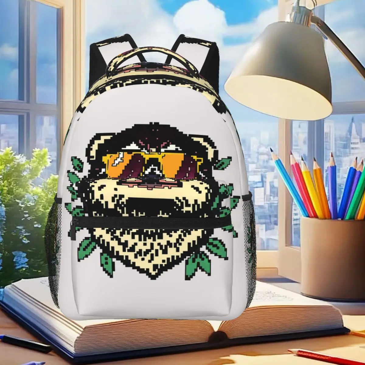 

Pixel Sloth Студенческий рюкзак Школьная сумка Походный дорожный рюкзак для мужчин и женщин Модная сумка для книг Сумки на плечо