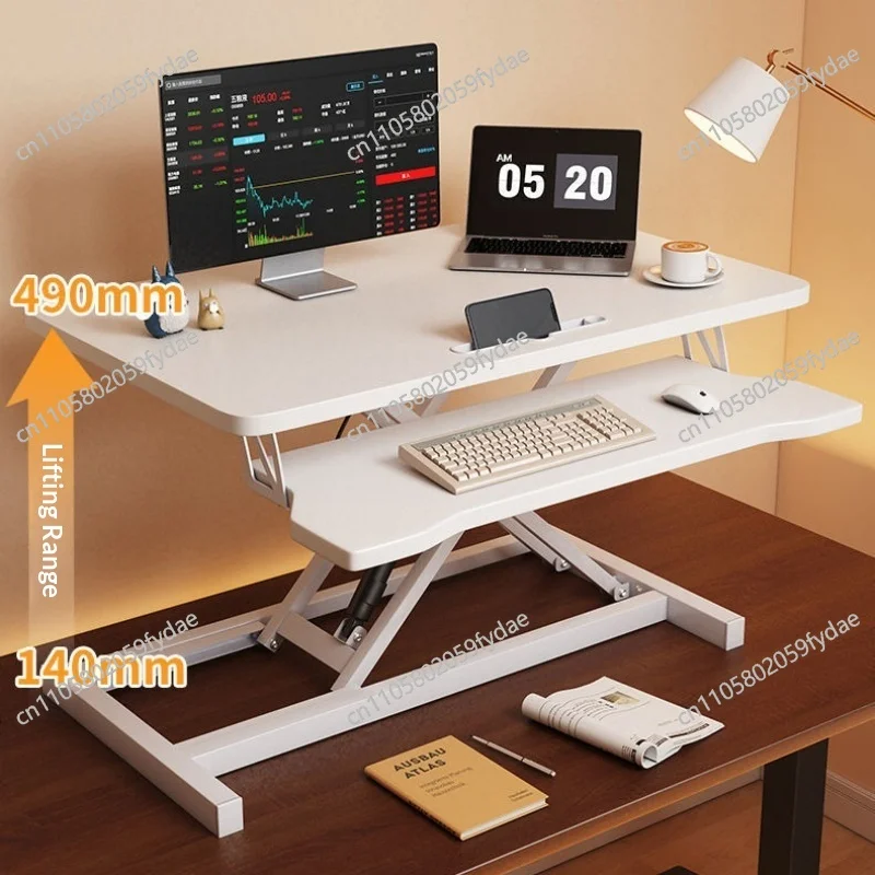 Height Adjustable Standing Computer Desk Foldable Portable Laptop Desktop Riser Home Office Gaming Ergonomic Gaming Desk