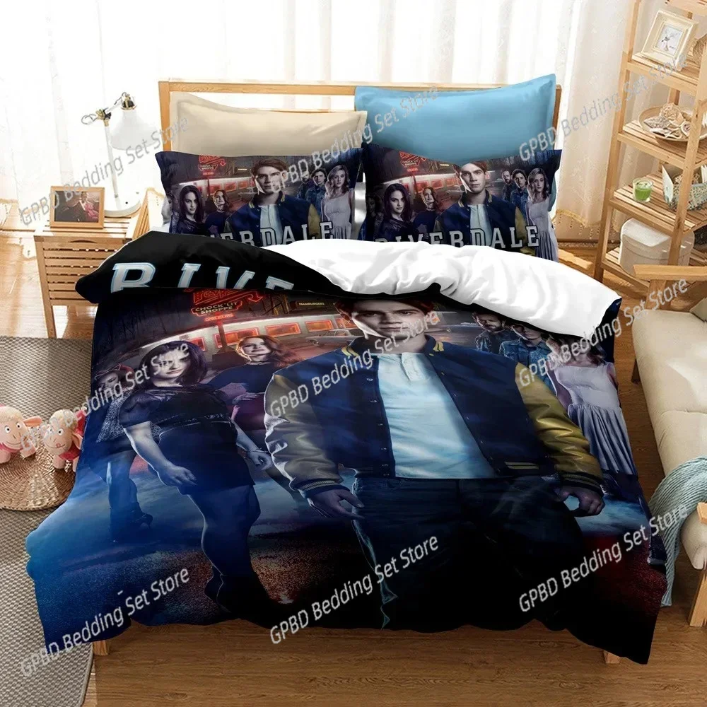 Lisabridal South Side Serpents Riverdale TV Bedding Set Bedroom Soft Modern Bedspreads Comefortable Duvet Cover Quilt Pillowcase