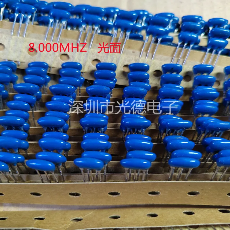 100PCS/ ceramic crystal filter FCR8.0MC5AT3 8.000MHZ 8M original TDK straight plug three-legged glossy