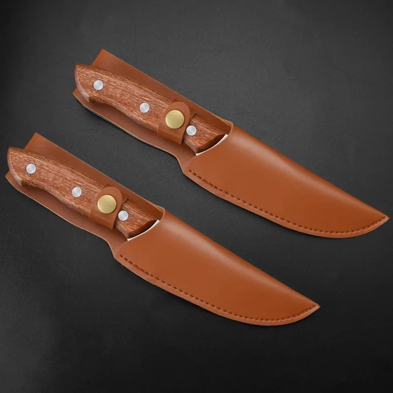 PLYS Cuchillo de fruta de acero inoxidable, Cuchillo de corte afilado para cocinar, Cuchillo portátil para comer carne para barbacoa