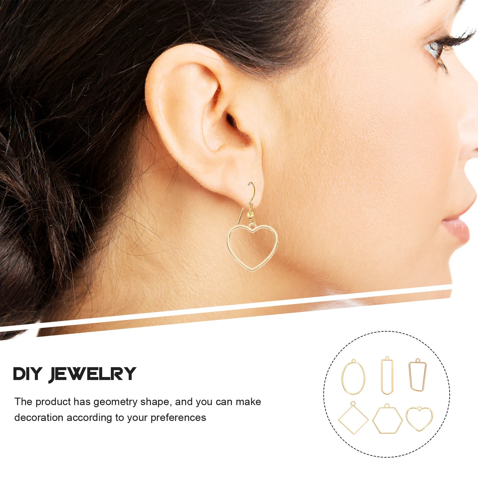 

60Pcs Alloy Pendants DIY Jewelry Making Charms for Earrings Keychains Necklaces Handmade Craft Supplies Geometric Hanging Decor