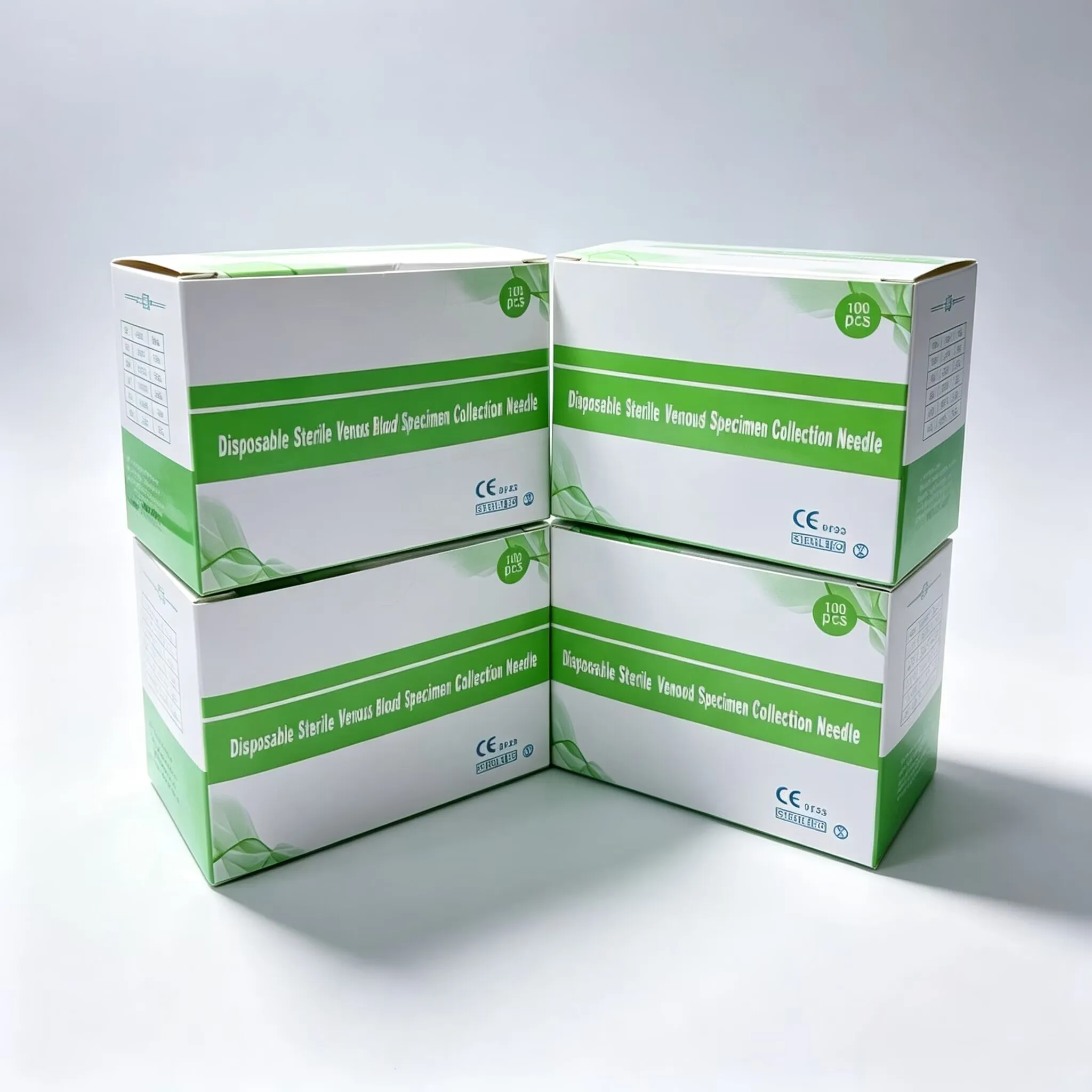 Pet direct insertion negative pressure blood collection needle, animal vein straight handle blood collection device for animals