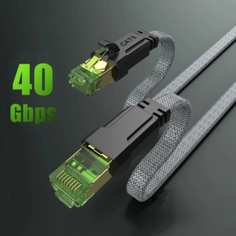 

Ethernet-кабель CYANMI Cat8 STTP, 40 Гбит/с, 2000 МГц, сетевой патч-корд Cat 8 RJ45 для маршрутизатора, модема, Интернет-кабель Ethernet RJ 45