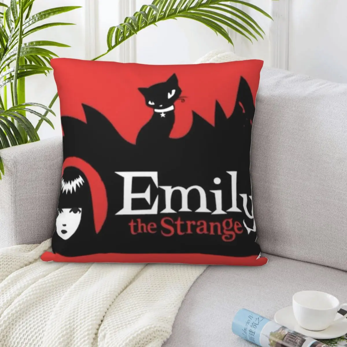 

Emily The Strange 000956, изголовье наволочки, декоративные подушки, наволочка «Дакимакура», наволочка