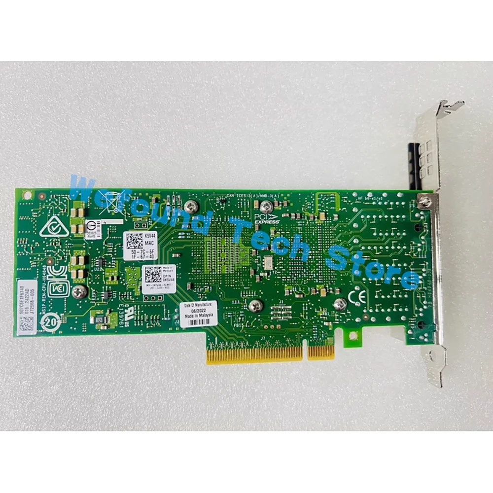 High Quality - Fast Shipping X710-T4 four port 10 Gigabit Ethernet card RJ45 Ethernet card 0K5V44 08XJ7