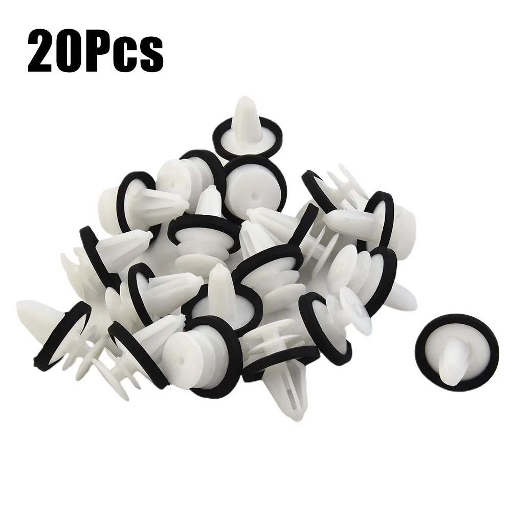 Car Trim Panel Clips Door W713297-S300 White With Sealer 20 Pcs For Ford Molding Retainers Side New Practical Durable