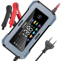 Cargador de Batería Inteligente para Auto de 6A 12V, Pantalla LCD, para Baterías de Plomo-Ácido, AGM, EFB, GEL de Auto y Motocicleta