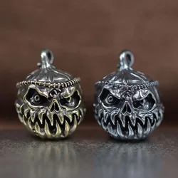 Halloween Pumpkin Skull Face Lantern EDC Brass Knife Beads DIY Woven Paracord Lanyard Pendants Outdoor Tool Hangings Accessories