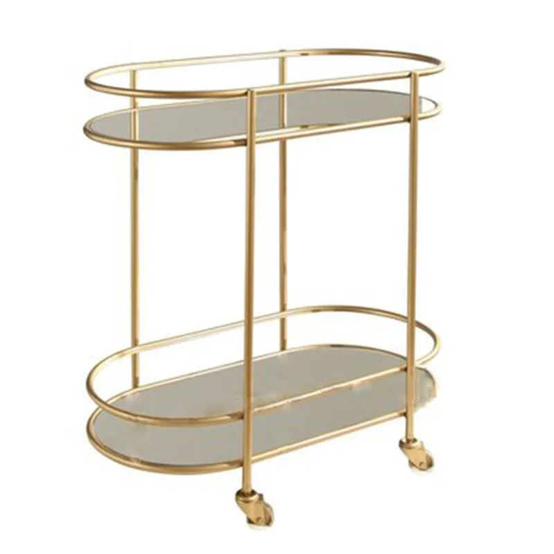 Multifunctional Transparent Tea Table Acrylic Side Table Living Room Sofa Table Living Room Trolley Rack