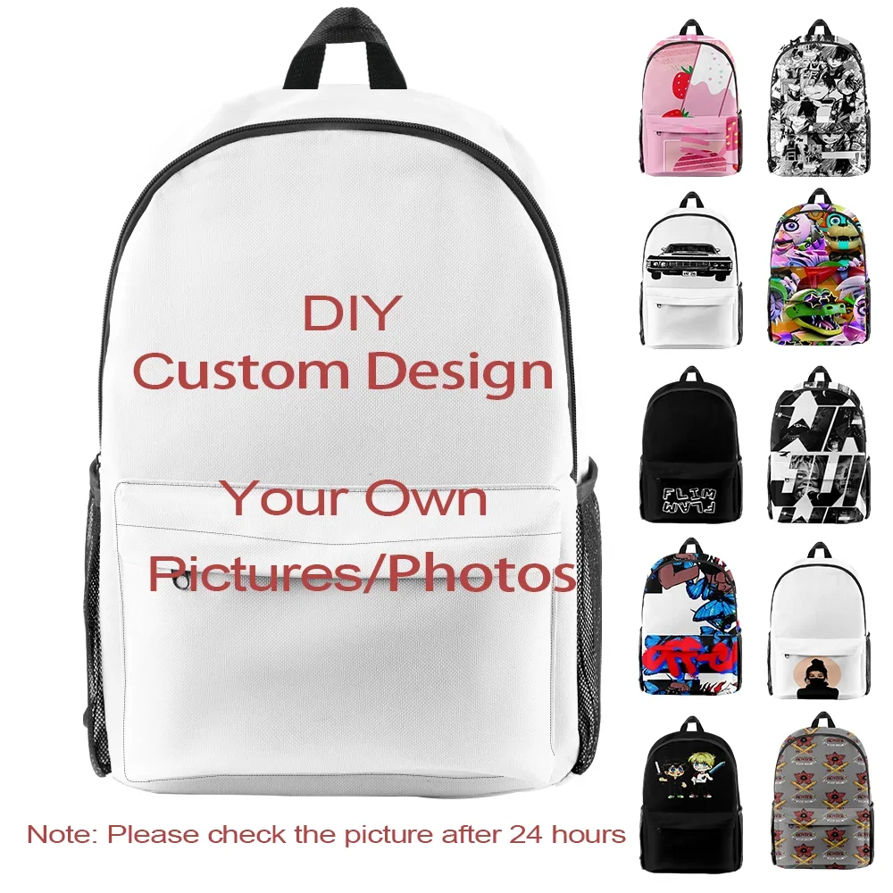 Personal Custom Backpack Oxford Cloth with Logo Fashion Bags Custom Your Pictures Shopping Bags Personalized Backpack DIY Bags