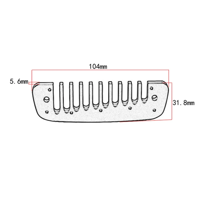 A99I-Aluminum Alloy Harmonica Blues Comb, Blues Comb Harmonica Part For Hohner Golden Melody
