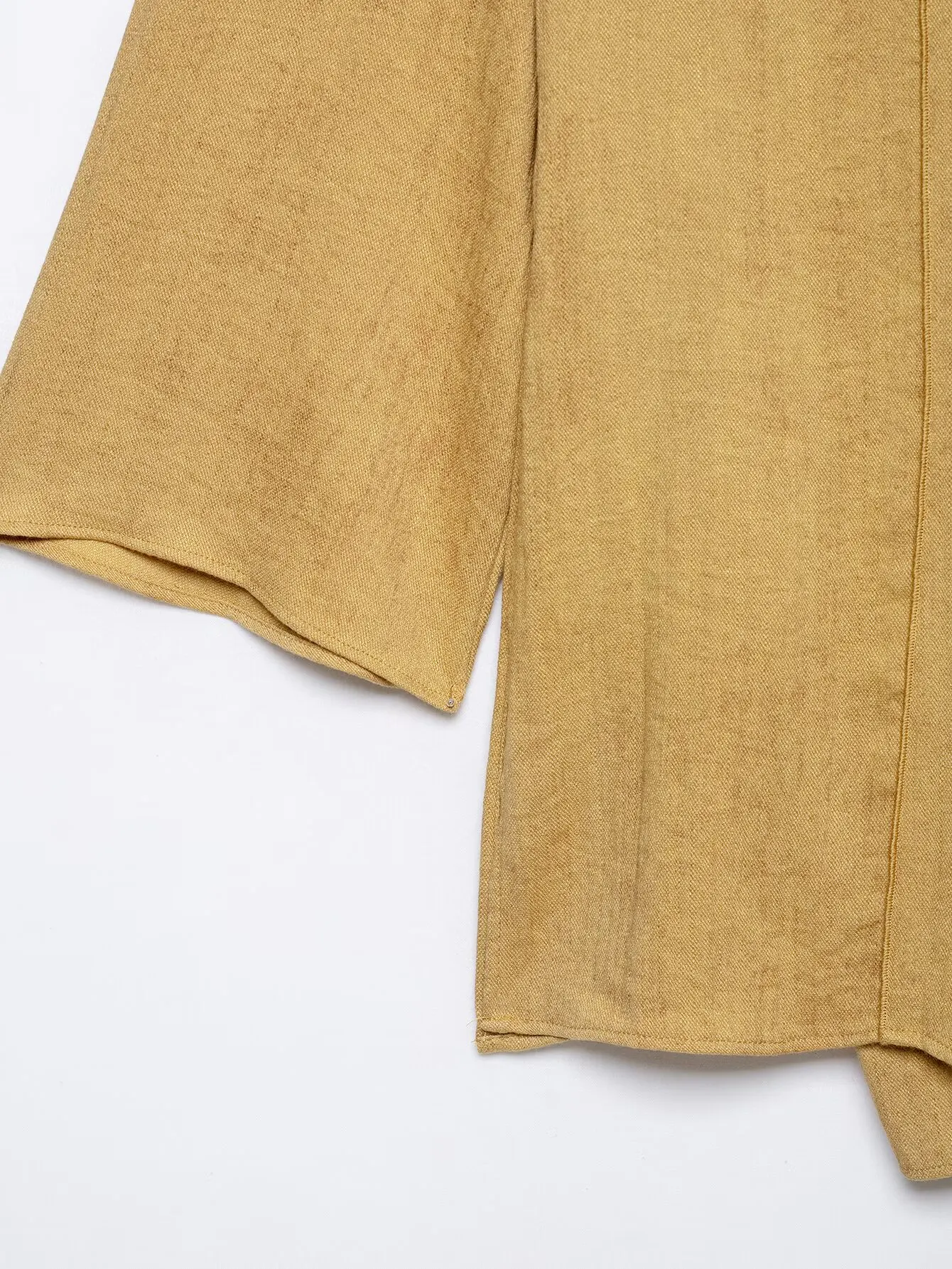 TFMLN Neue Damen V-Ausschnitt Schnürbluse und Weite Hose 2026 Mode 2-teiliges Elegantes Einfarbiges Lockeres Freizeit-Set für Frauen – Detail 6