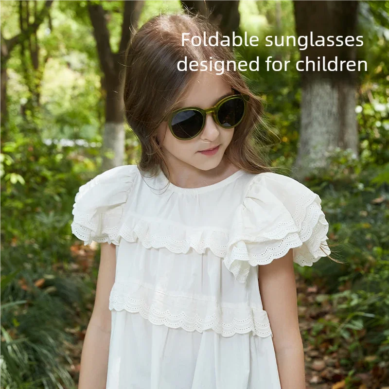 Gafas de sol polarizadas versátiles para niños y niñas, protección UV, sombrilla para bebé