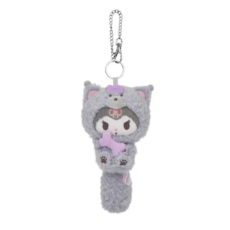 Kawaii Sanrio Kuromi Hello Kitty jouets en peluche porte-clés dessin animé cannelle sac à dos pendentif poupée fille garçon anniversaire cadeaux créatifs