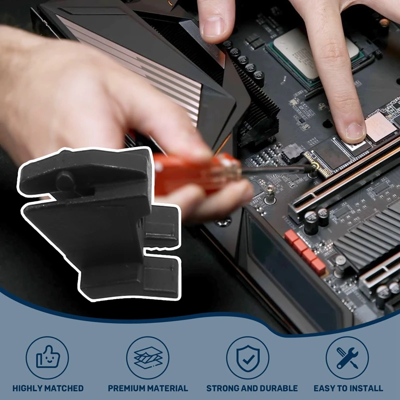 5Pcs Desktop Computer Mainboard PCIE 16X Graphics Card Slot Socket With Fishtail Fixing Clip Slot Socket Replacement