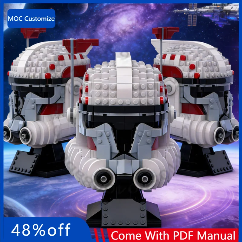 913 PCS Knight Helmet Build Helmet Arc Hammer MOC Customize Modular Building Block Technology Model DIY Boys Assembly Toy Gift