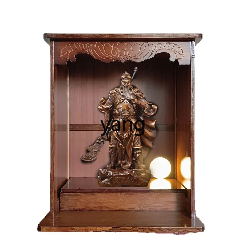 

lmm Home Wall-Mounted Altar Display Buddha Cabinet God Position Worship Table Buddha Niche