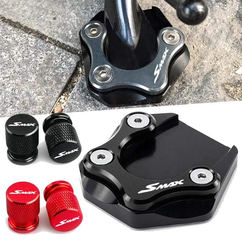 For Yamaha SMAX155 SMAX 155 CYGNUS GTR RAY125 BWS Motorcycles Accessories Foot Side Stand Enlarger Plate Pad Kickstand Extension