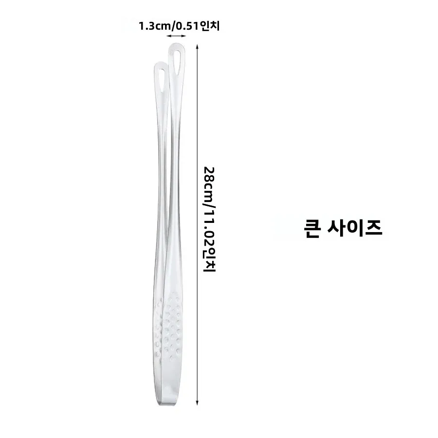 Long Stainless Steel Kitchen Tongs Non-Slip Heat Resistant BBQ Grill Tongs for Steak Seafood Buffet Salad Cooking Tools 썸네일 6