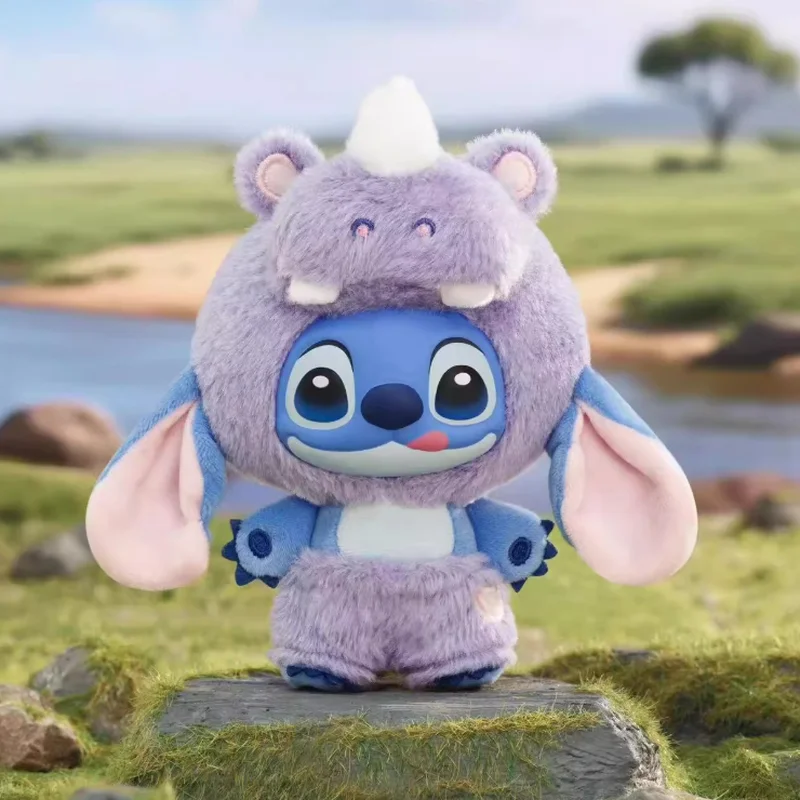Nowy Produkt Disney Stitch Seria Dzikie Zwierzęta Figurka Winylowa Pluszowa Ozdoba na Biurko Zawieszka do Plecaka Prezent Urodzinowy dla Dzieci