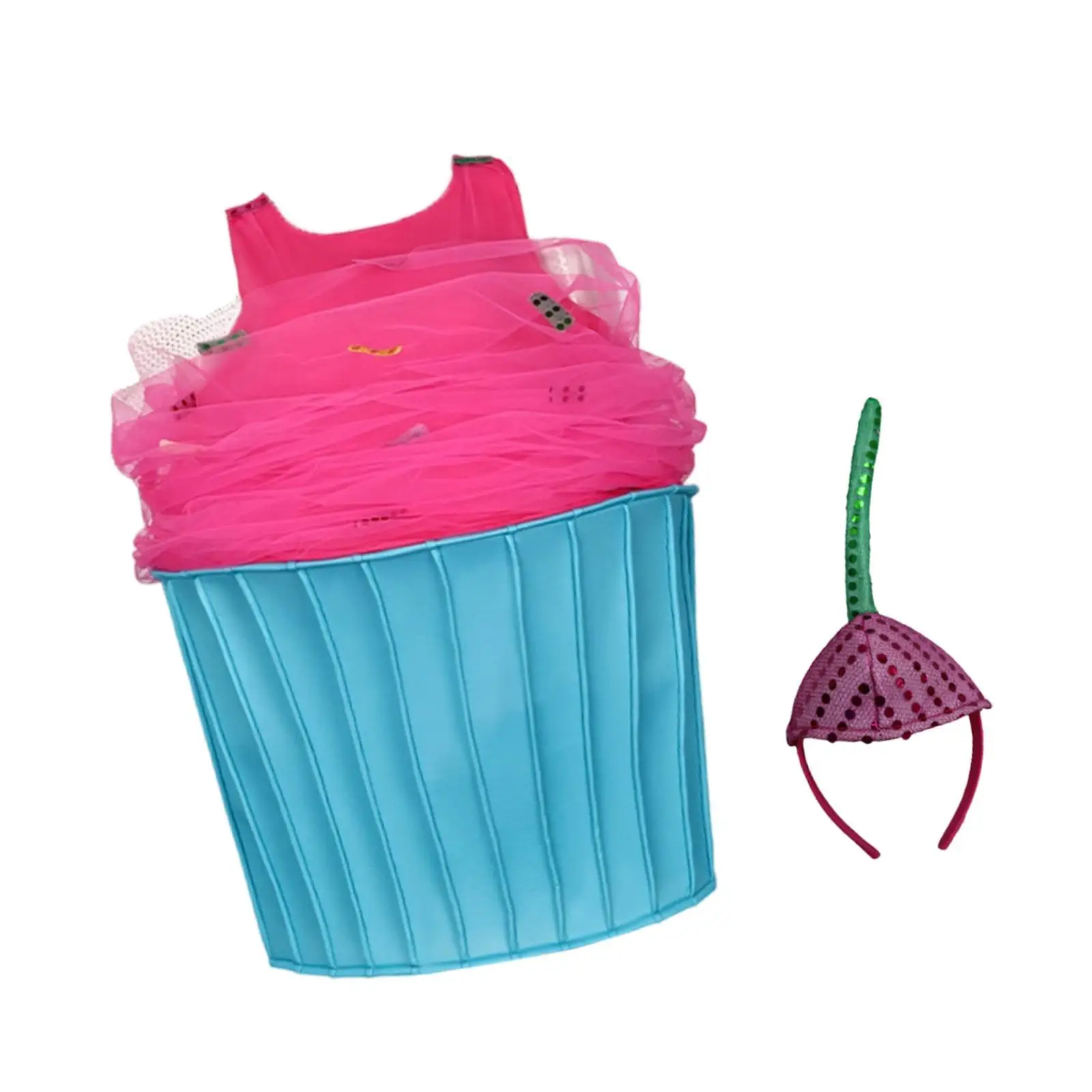 

Women Cupcake Costume Fancy Dress Prop for Birthday Masquerade Party Stage Show