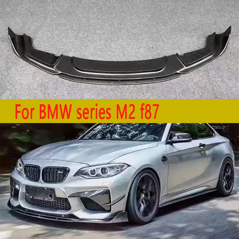 

Для BMW M2 F87 M2C 2014-2021: карбоновый сплиттер переднего бампера в стиле BP, диффузор, спойлер, аксессуары для автомобиля
