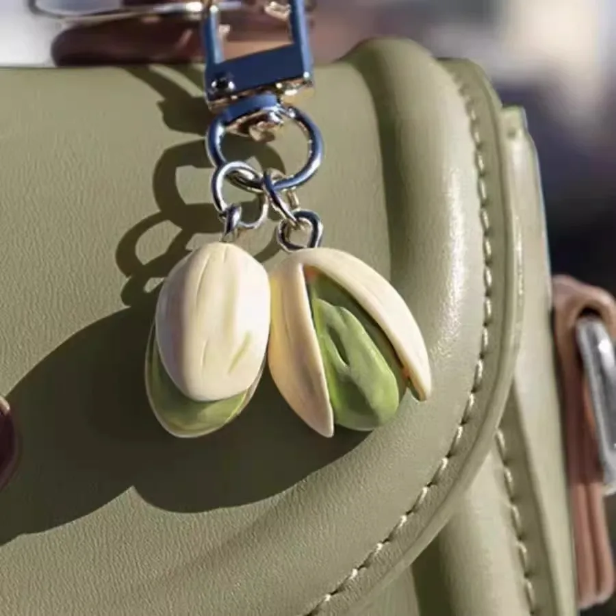 Pistachio keychain creative personality car pendant backpack key small accessory simulation food