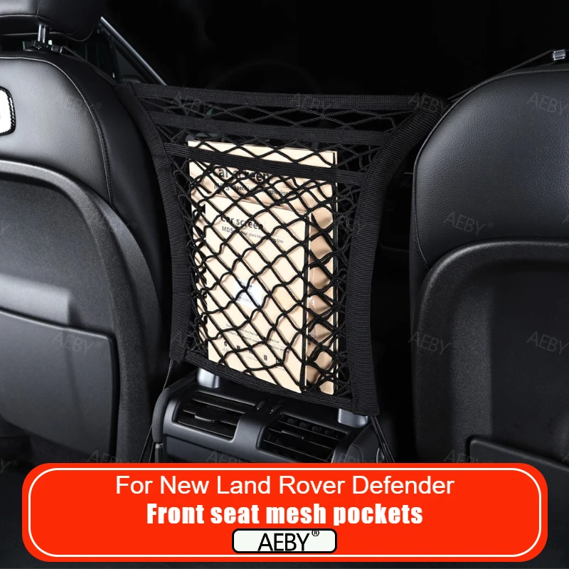 For New Land Rover Defender 2020-2026 Seat backrest storage bag protective net Storage net bag Child protection net Car Interior