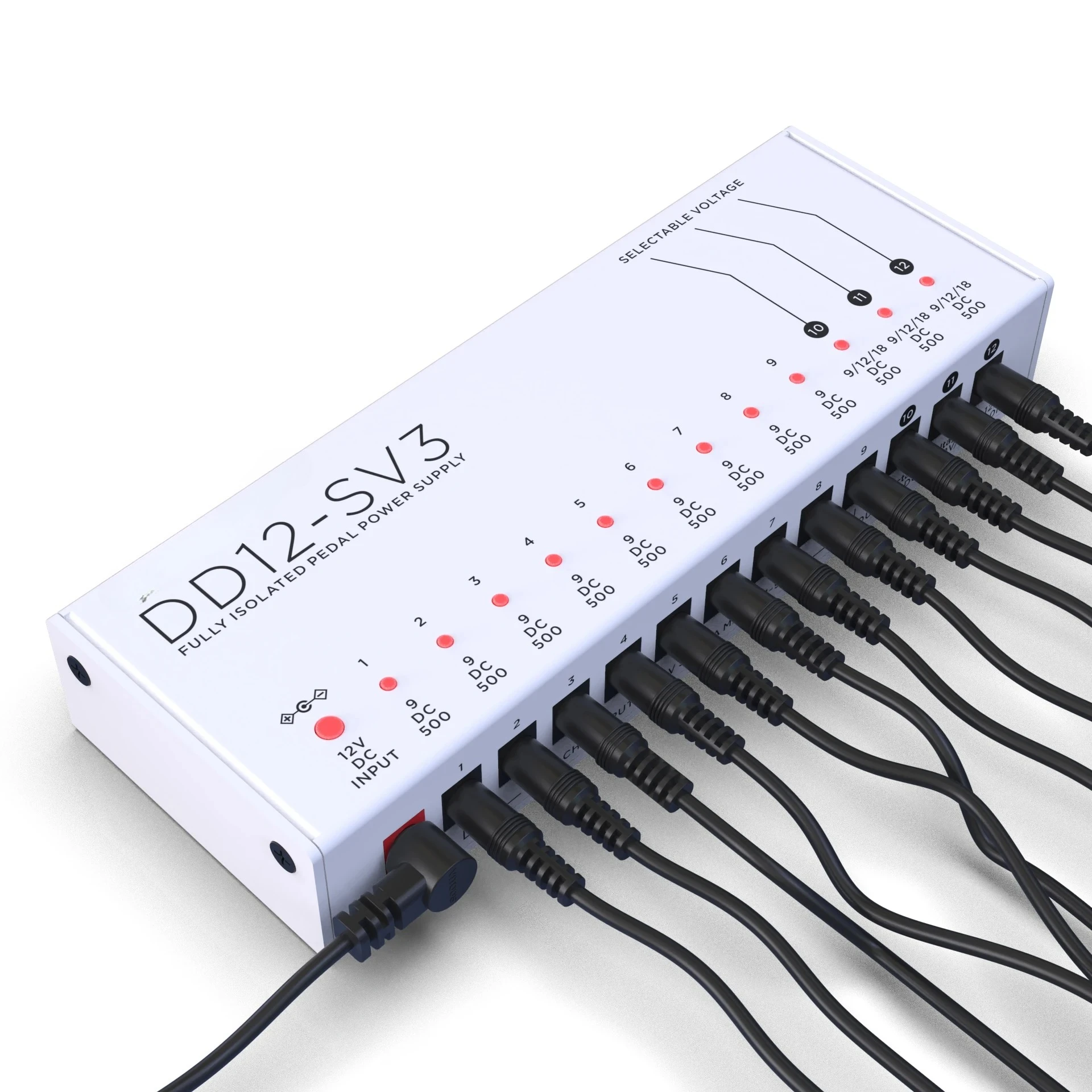 DD12-SV3 effect pedal power supply fully isolated Filter ripple Noise reduction High Power Digital effector