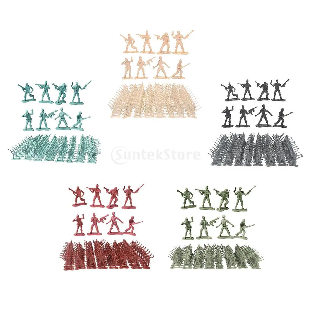 100 Soldiers Set for Kids, Boys and Girls | Plastic Army Men Figures