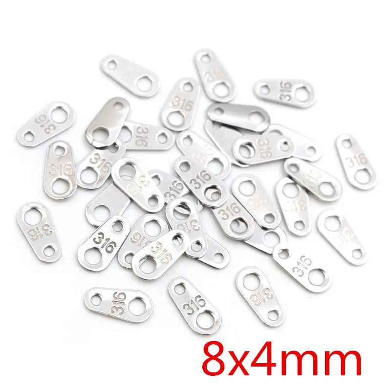 100pcs No Fade Charms 316 Stainless Steel Small Charms handmade Craft Pendants DIY Jewelry Necklace Making Findings Accessories