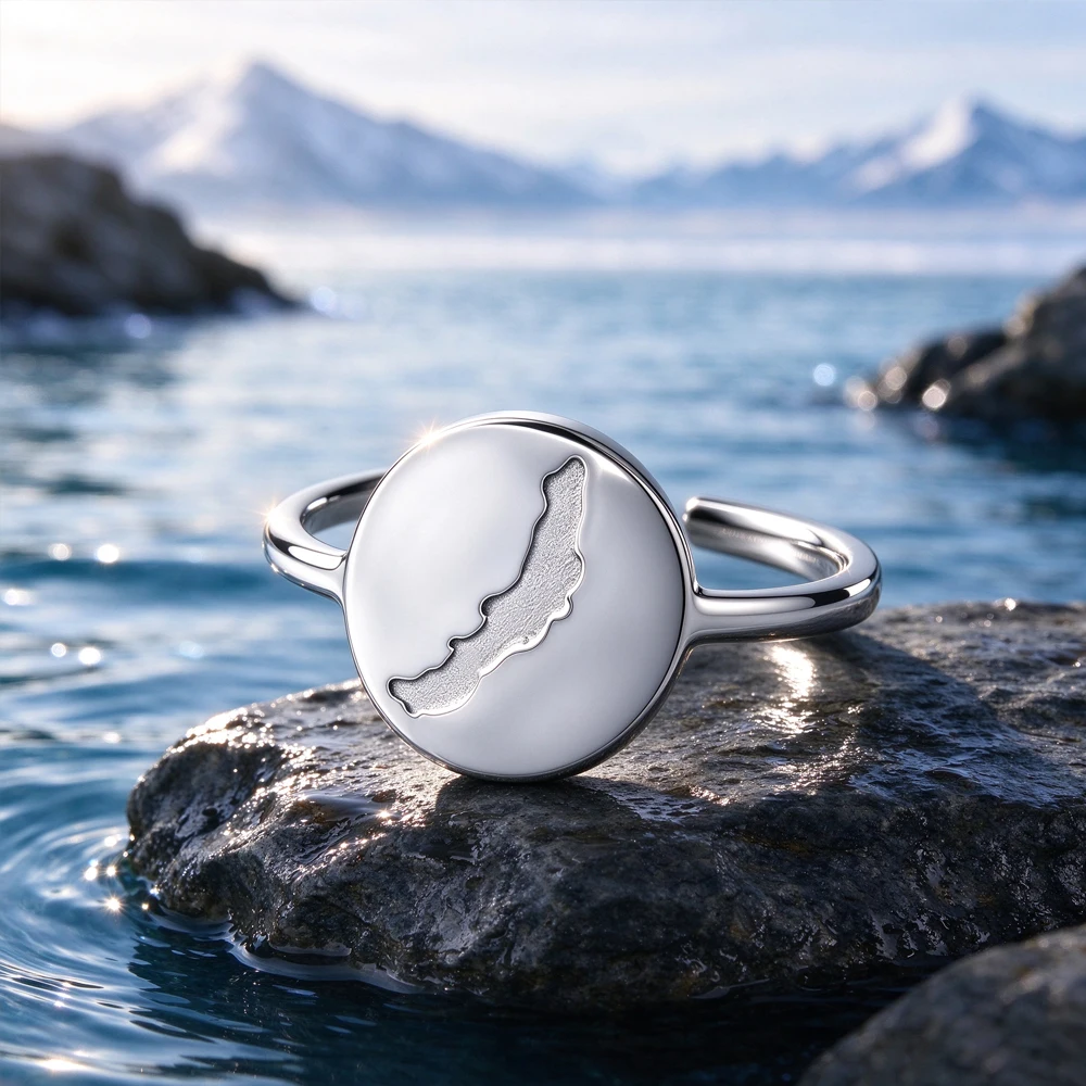 HIPEE แหวนเปิดลายแผนที่ทะเลสาบ - Initial Ring Custom บทวิจารณ์และราคา