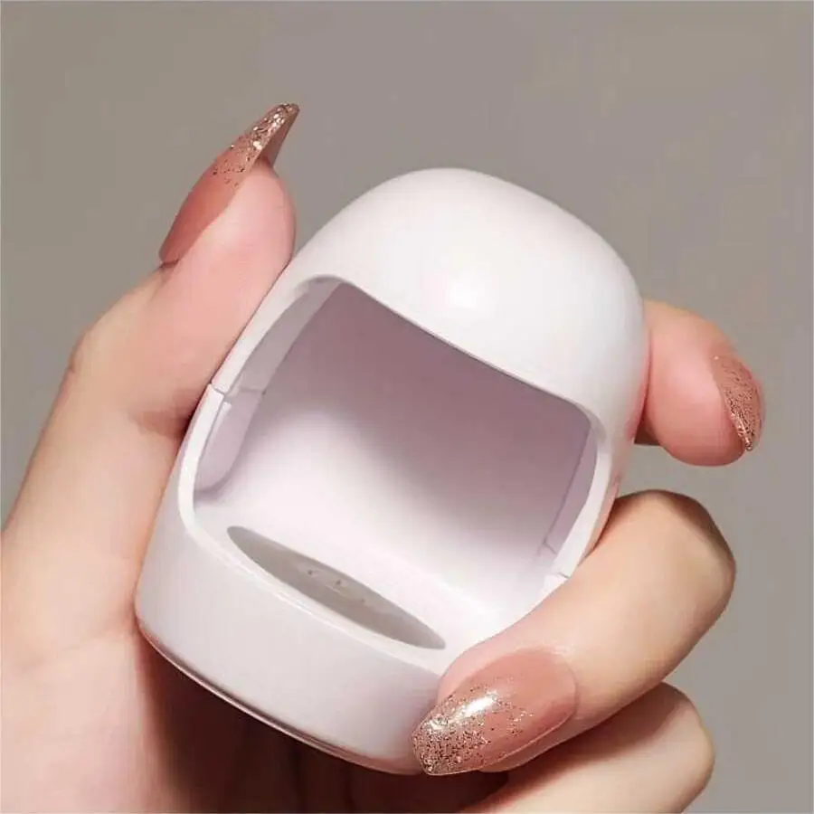 Mini Q-shaped Nail Lamp, UV/LED Nail Dryer, Quick Drying Nail Gel Nail Dryer, For Home Nail Art DIY