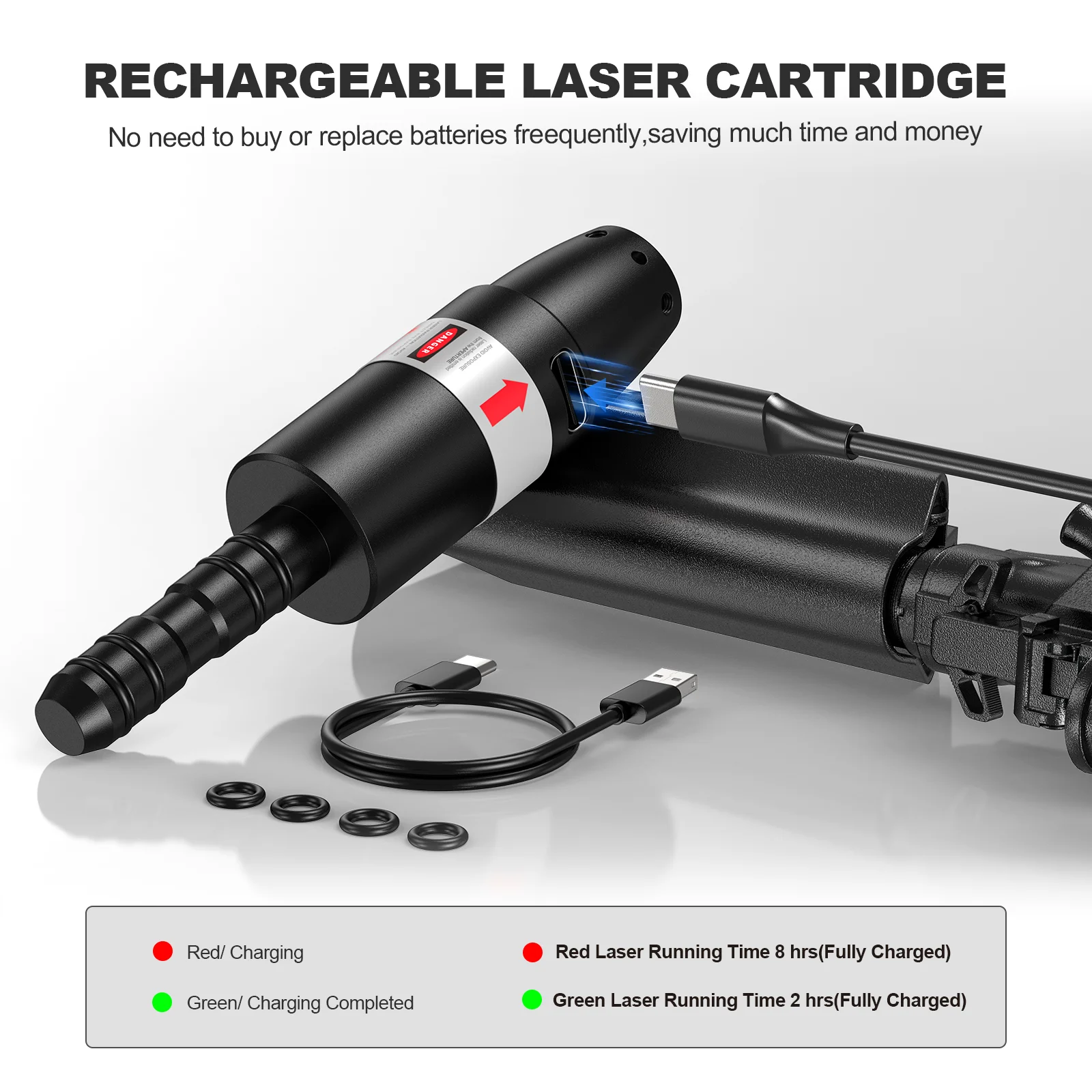 مدرب ليزر ثنائي الغرض 9 مم.38spl مع وظيفة المعايرة، معايرة ثابتة عالية الدقة لقفل الهدف