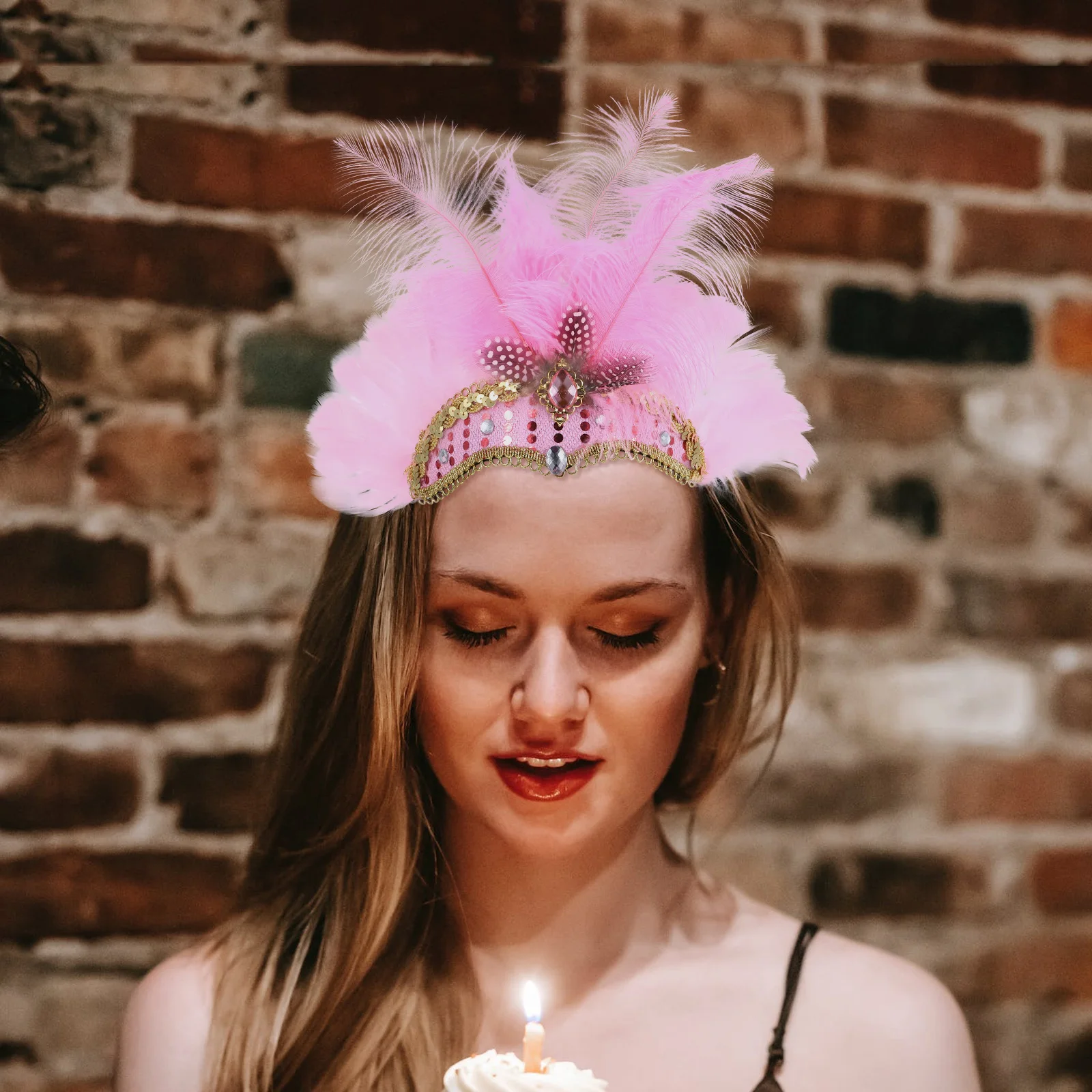 

Headband Bright Color Headdress for Prom Pageant Carnival Art Decor Women Girls Christmas Party Events Stage Performance