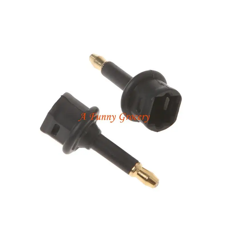

652E 2 Pcs Toslink Female To 3.5mm Male Mini Plug Digital Optical Adapter Conve