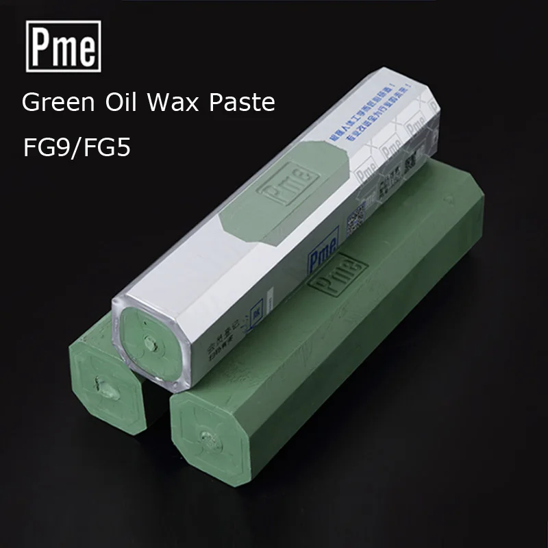 1pcs PME Octagonal FG9/FG5 Green Wax Stainless Steel Metal Polishing Paste Mirror Fine Polishing Wax Green Oil Rod