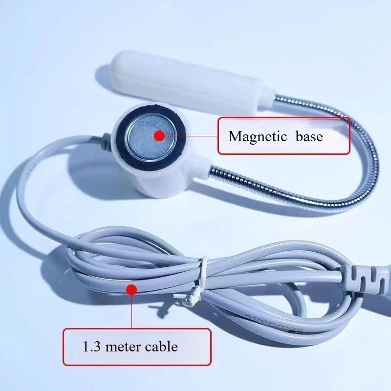 ماكينة خياطة مصباح أداة العمل مصباح صناعة شقة LED الإضاءة الجدول المنقولة المغناطيسي شفط COB الملابس ضوء أضواء إبرة