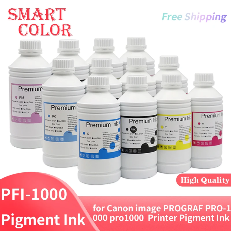 1000ML Pigment Ink PFI-1000 PFI1000 Refill ink for Canon image PROGRAF PRO-1000 PRO1000 PRO 1000 Printer Pigment Ink